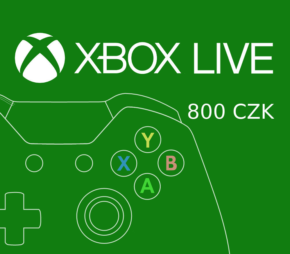 XBOX Live 800 CZK Prepaid Card CZ