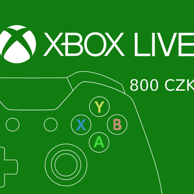 XBOX Live 800 CZK Prepaid Card CZ
