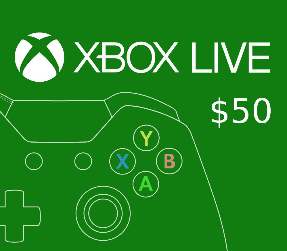 XBOX Live $50 Prepaid Card CA