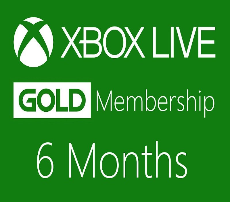 XBOX Live 6-month Gold Subscription Card TR