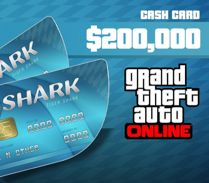 Grand Theft Auto Online - $200,000 Tiger Shark Cash Card EU PC Activation Code