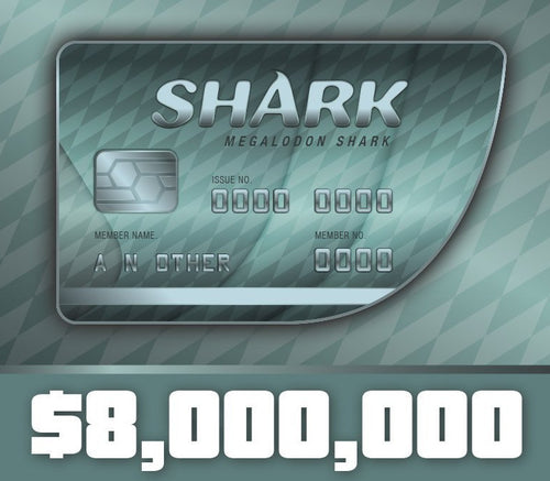 Grand Theft Auto Online - $8,000,000 Megalodon Shark Cash Card XBOX One CD Key
