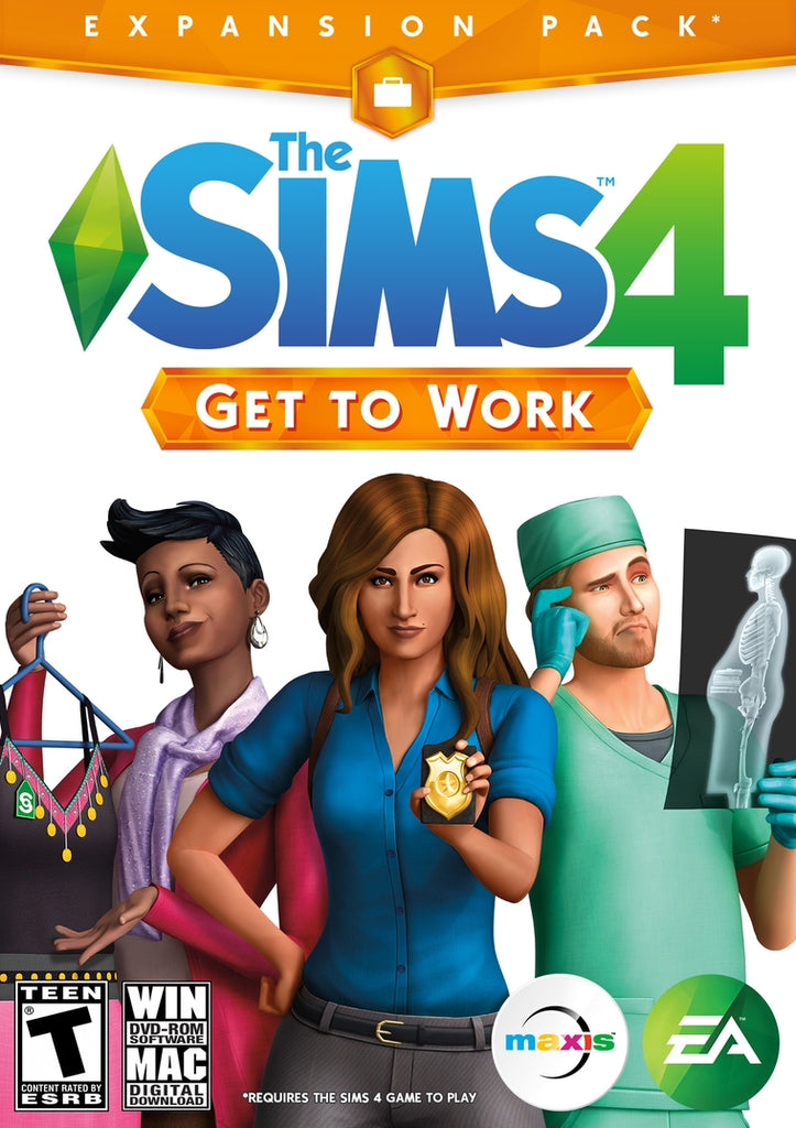 The Sims 4: Get to Work CZ/RU/PL Languages Origin CD Key
